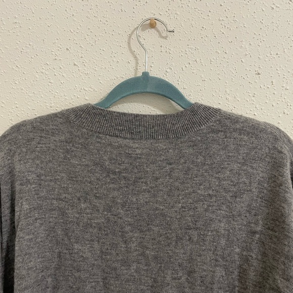 Frame Grey Front Knot Wool and Cashmere Sweater - Picture 10 of 10